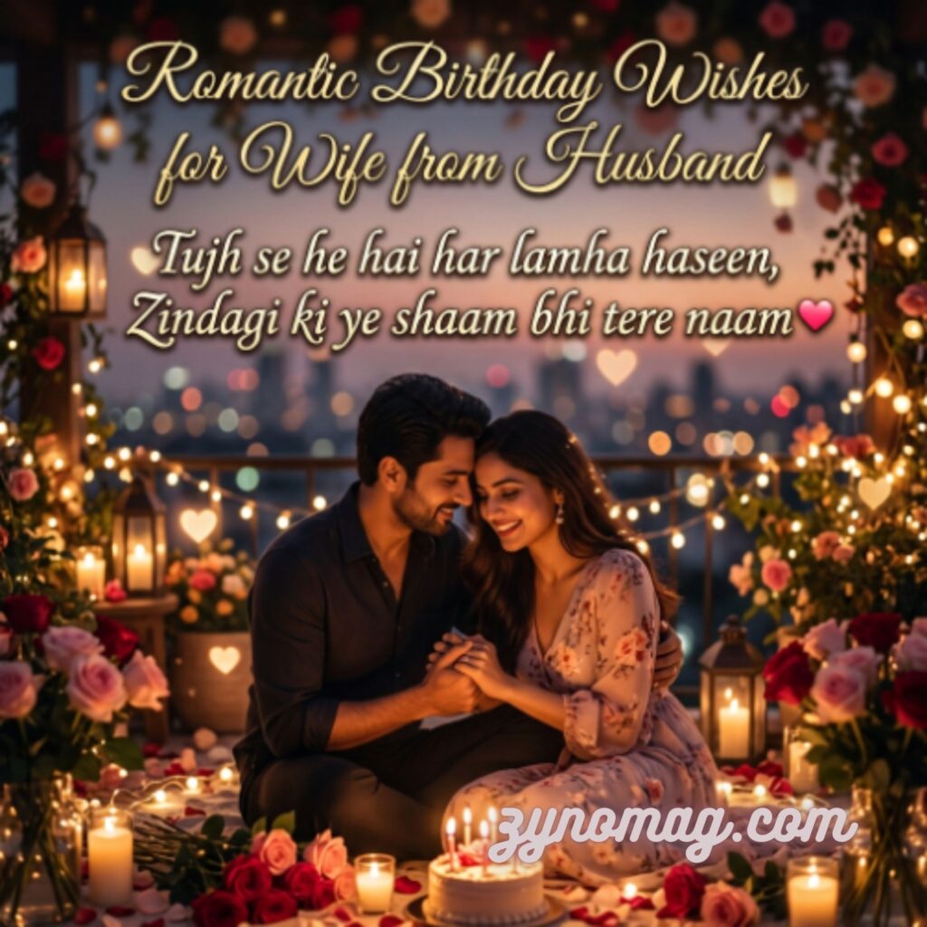 Romantic Birthday Wishes for Wife from Husband