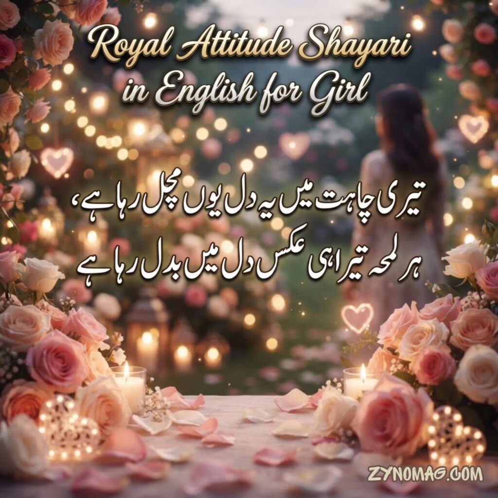 Royal Attitude Shayari in English for Girl