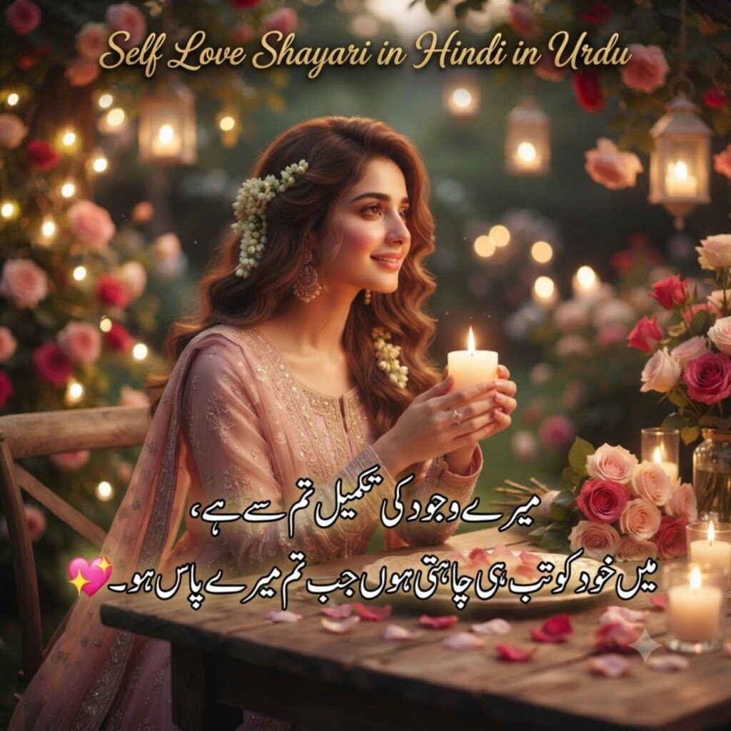 Self Love Shayari in Hindi in Urdu