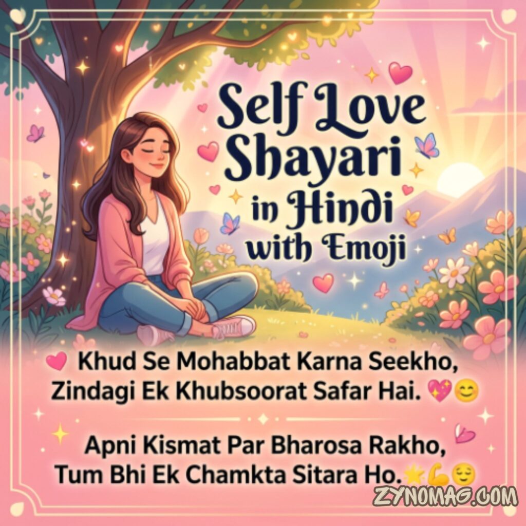 Self Love Shayari in Hindi with Emoji
