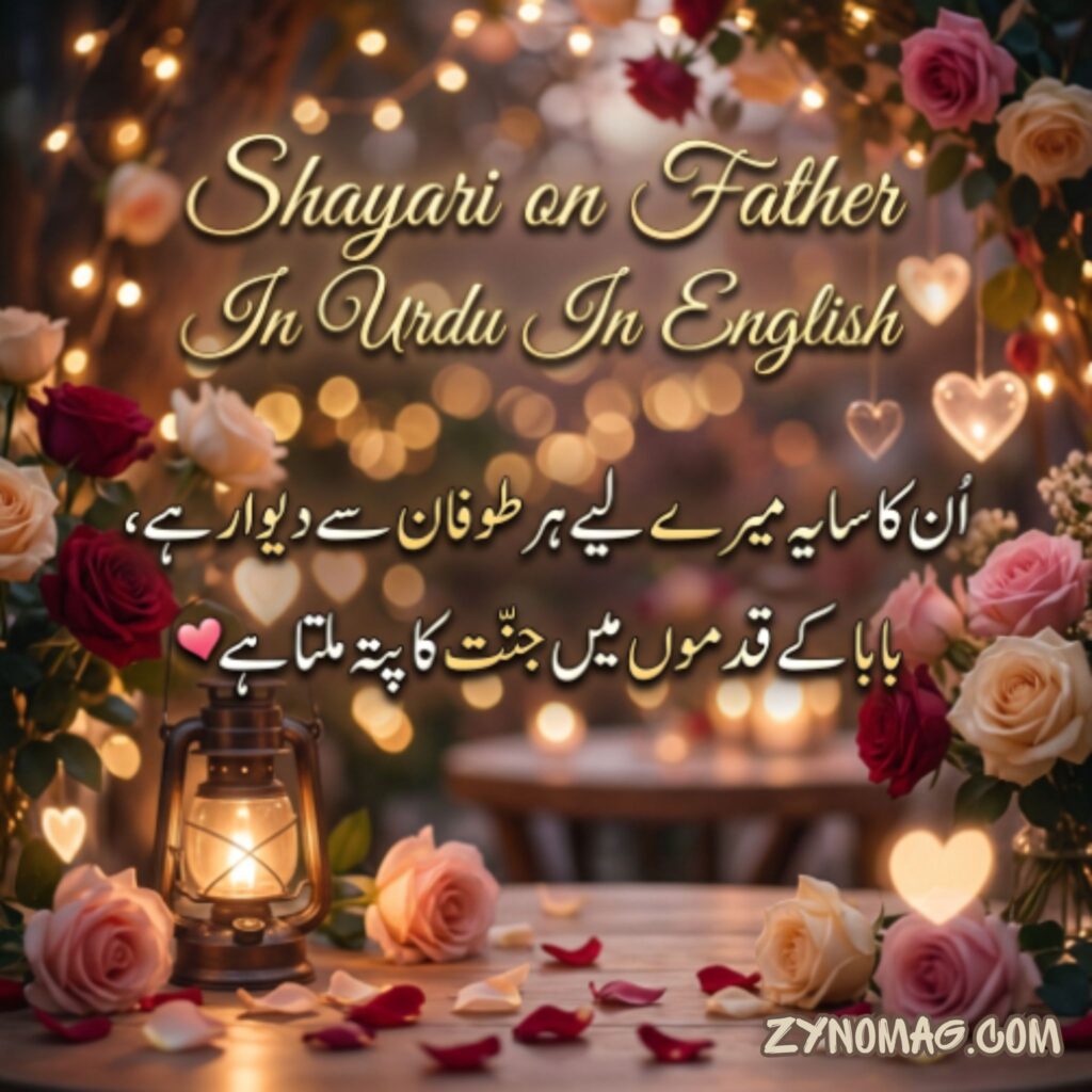 Shayari on Father In Urdu In English