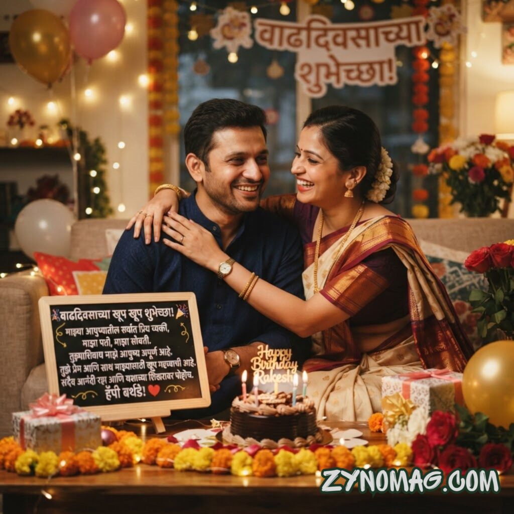 Short Birthday Wishes for Husband in Marathi