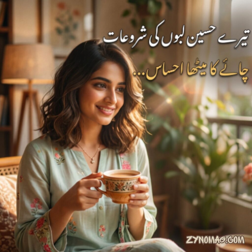 Short Poetry on Chai in Urdu Text for Girl