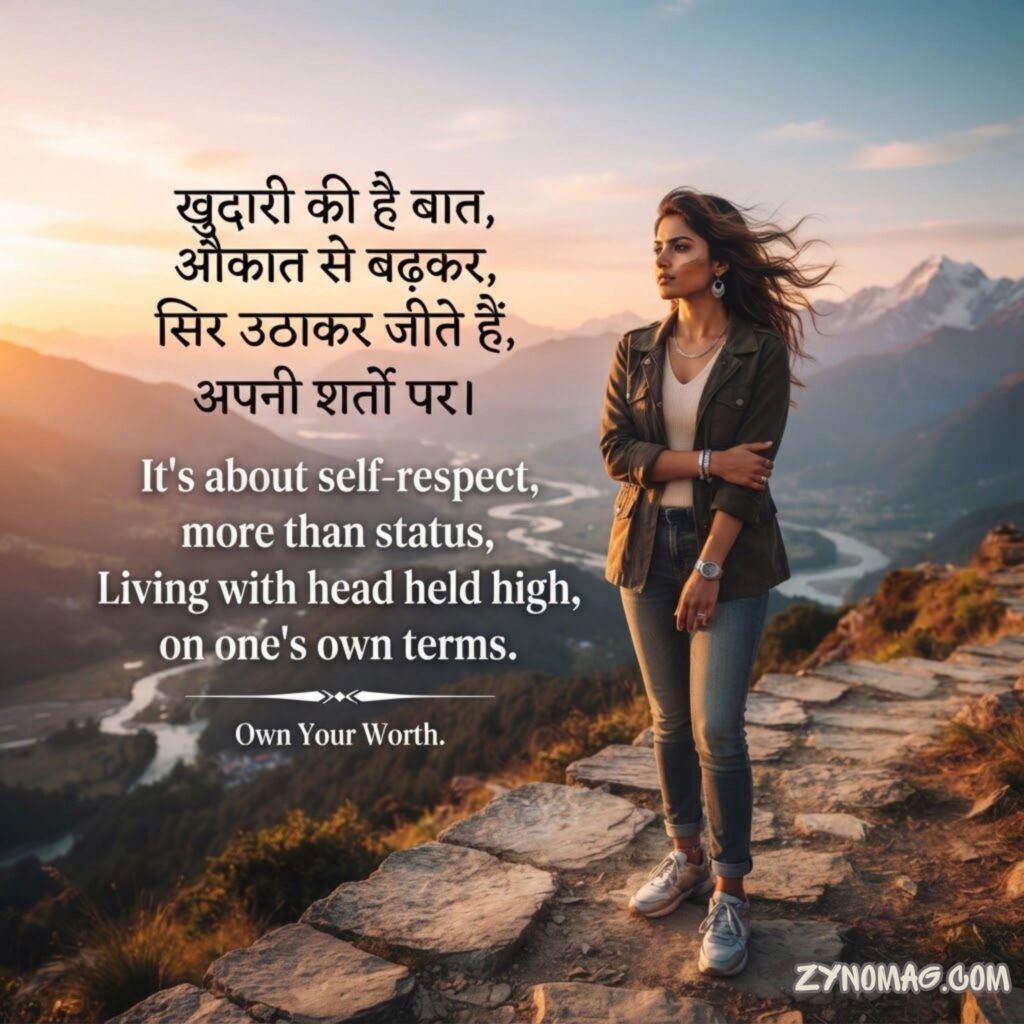 Short self respect Quotes in Hindi English