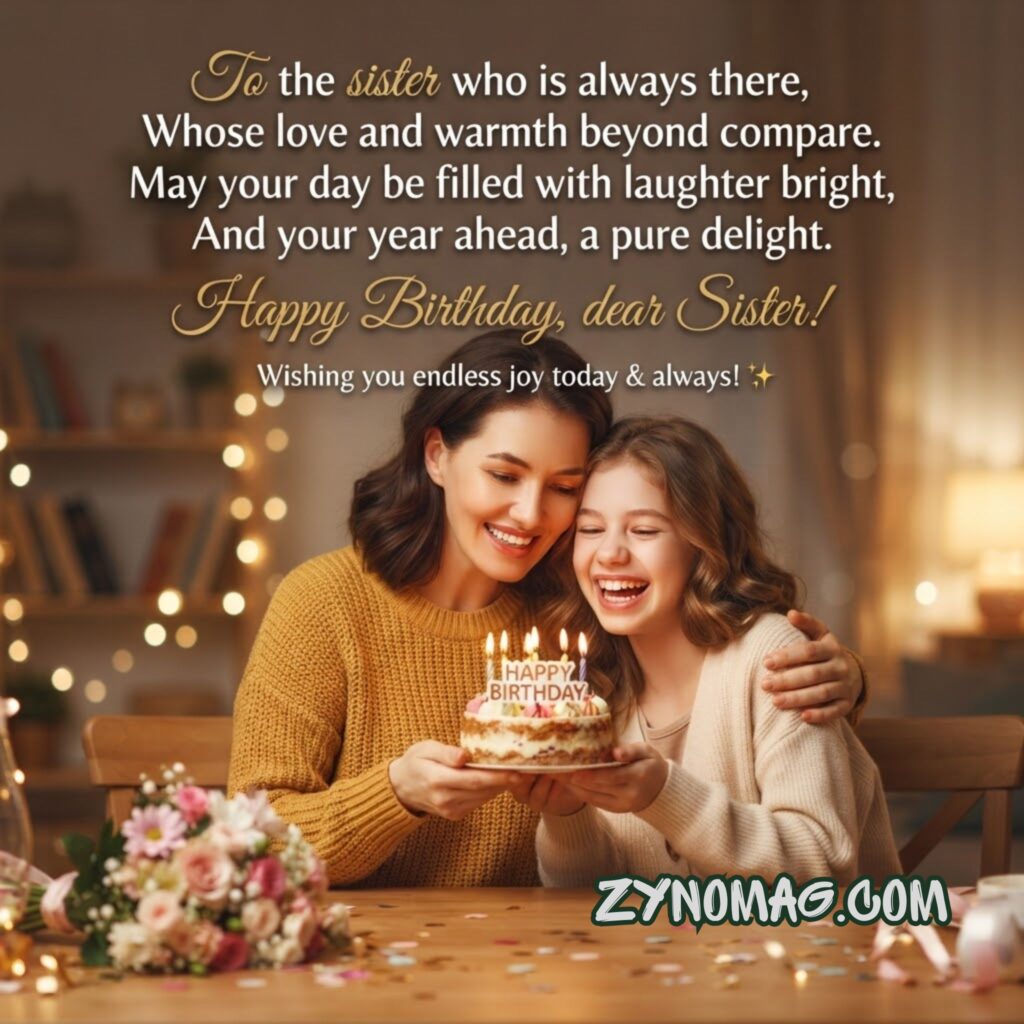 Sister Birthday Wishes English