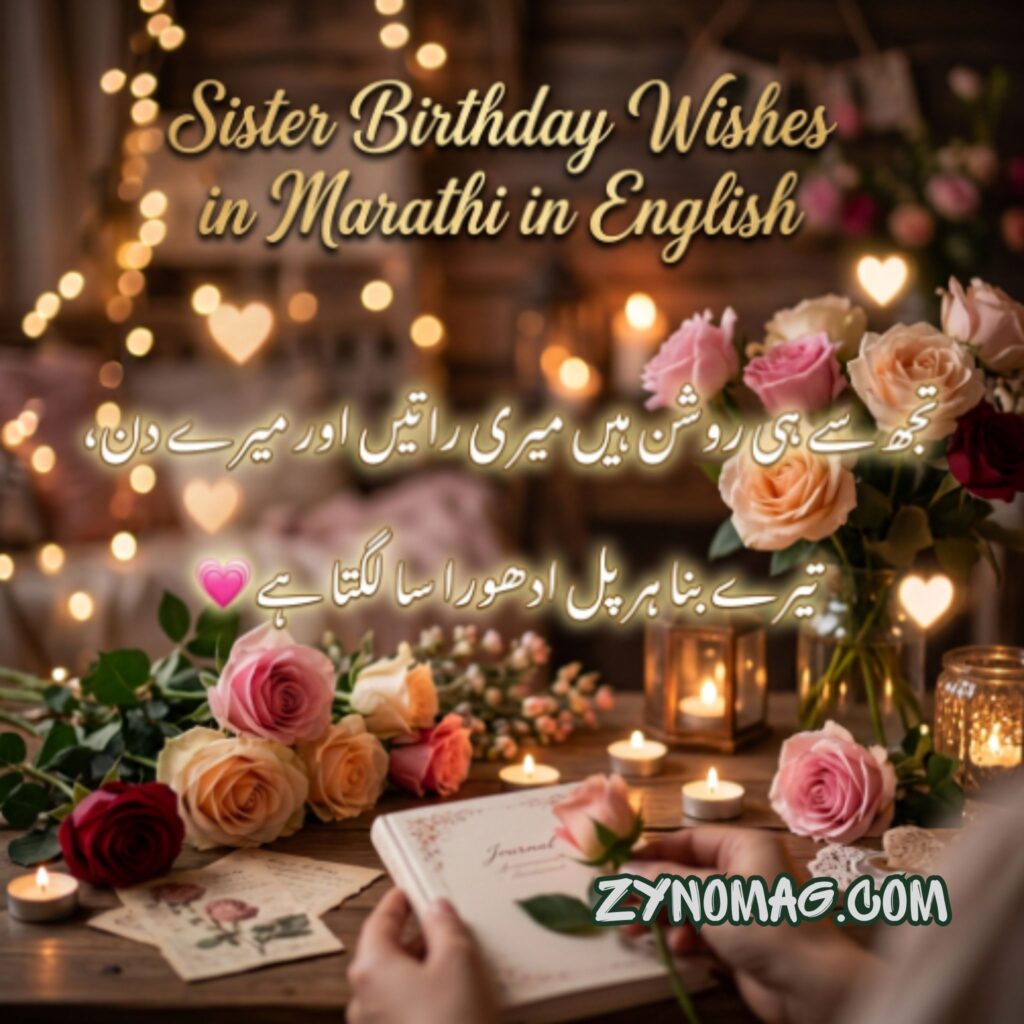 Sister Birthday Wishes in Marathi in English