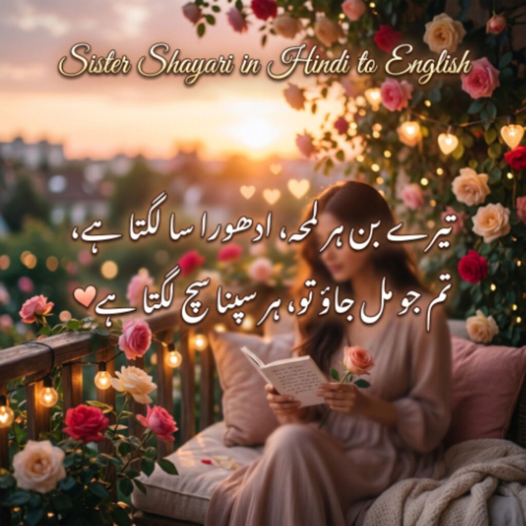 Sister Shayari in Hindi to English
