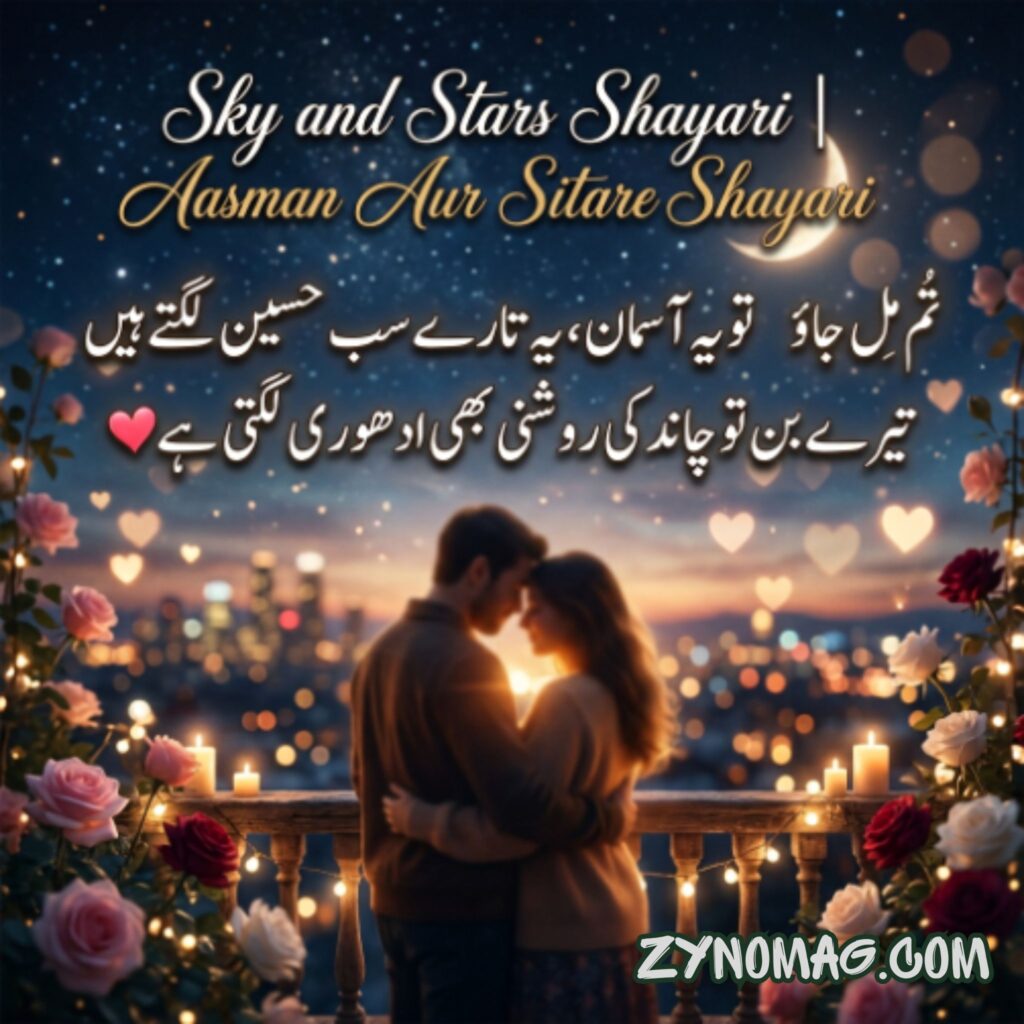 Sky and Stars Shayari | Aasman Aur Sitare Shayari