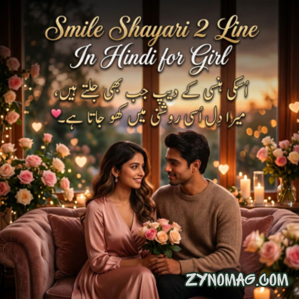 Smile Shayari 2 Line In Hindi for Girl