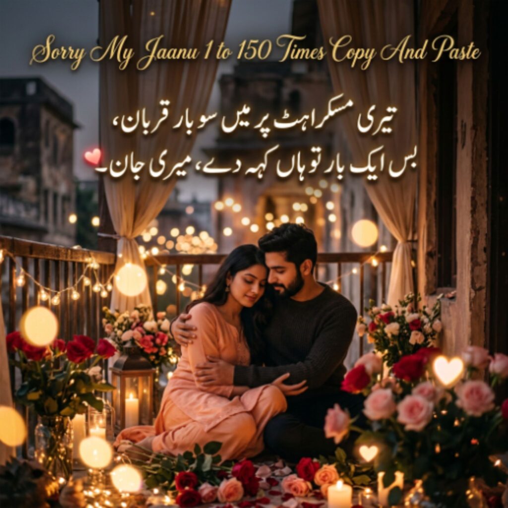 Sorry My Jaanu 1 to 150 Times Copy And Paste