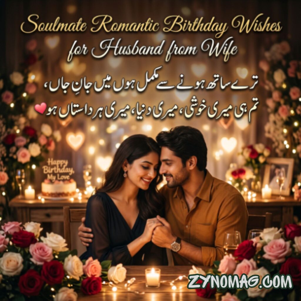 Soulmate Romantic Birthday Wishes for Husband from Wife