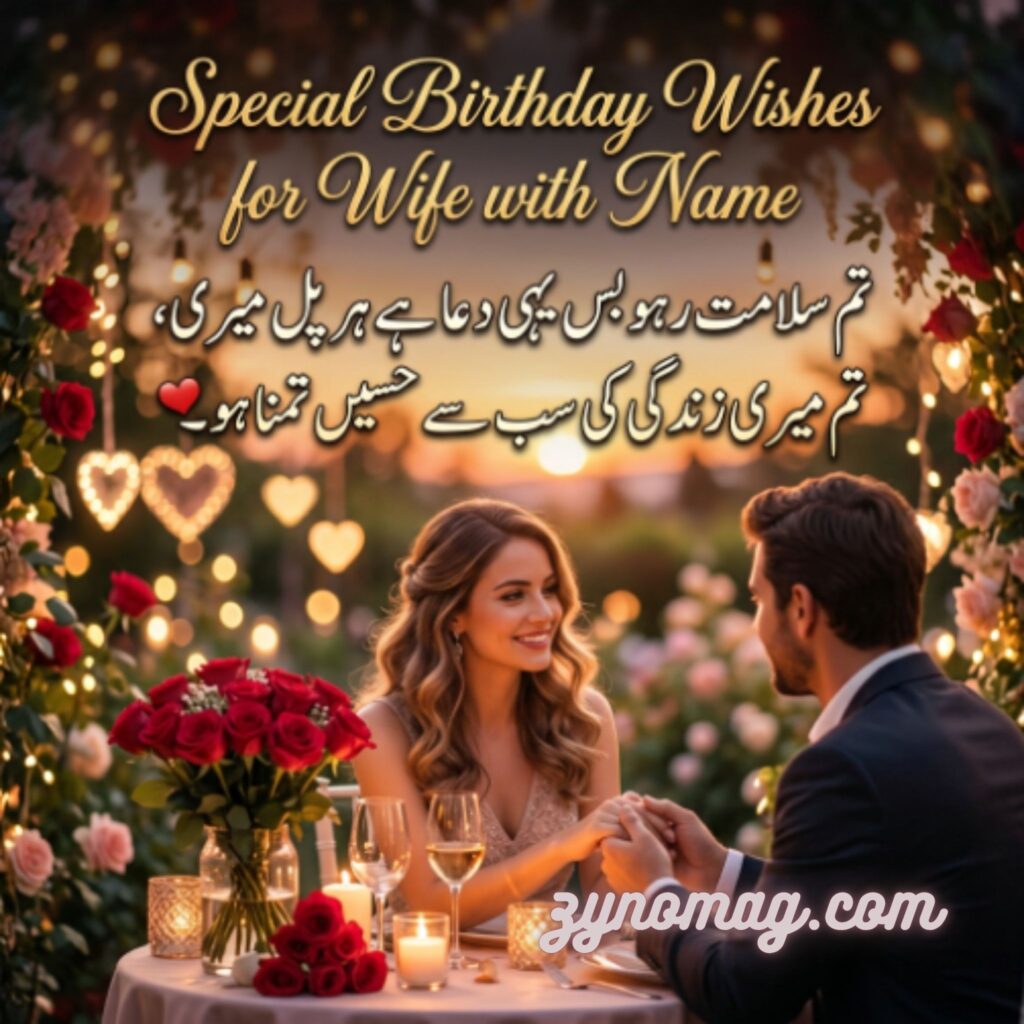 Special Birthday Wishes for Wife with Name