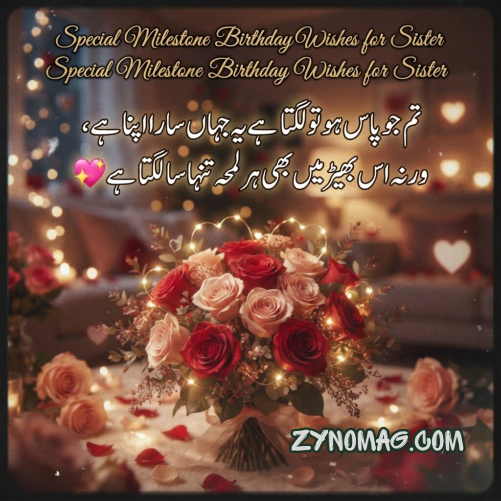 Special Milestone Birthday Wishes for Sister