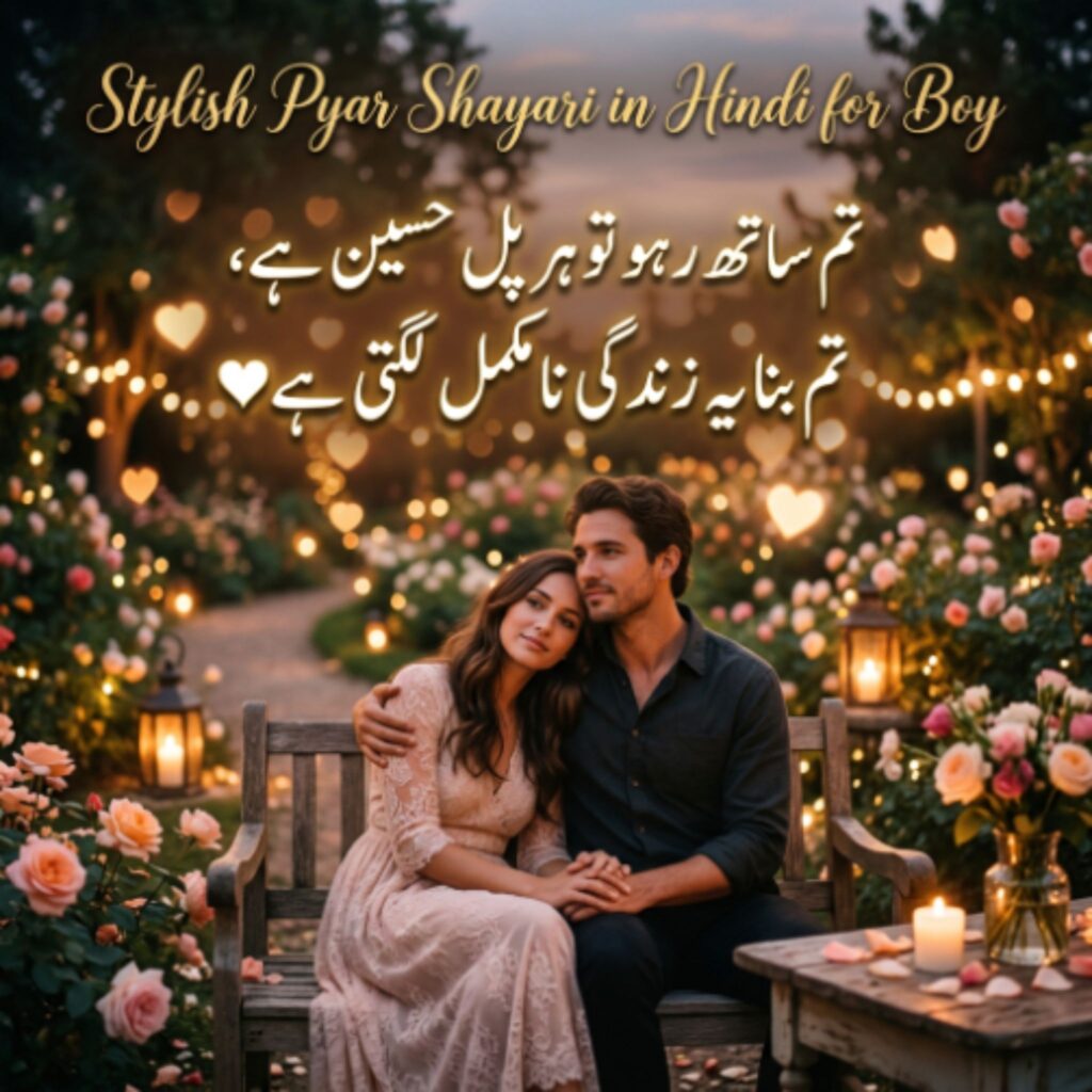 Stylish Pyar Shayari in Hindi for Boy