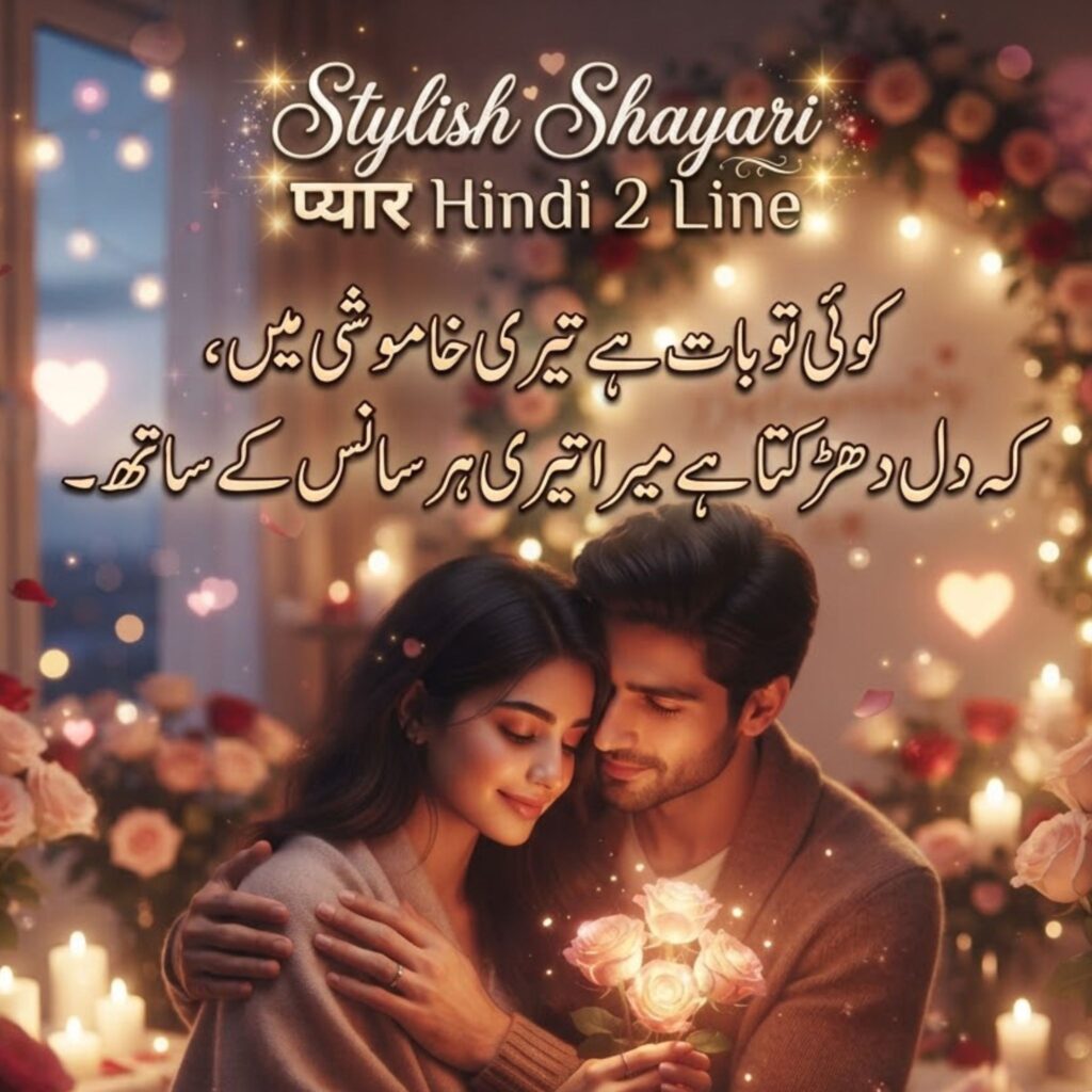 Stylish Shayari प्यार Hindi 2 Line