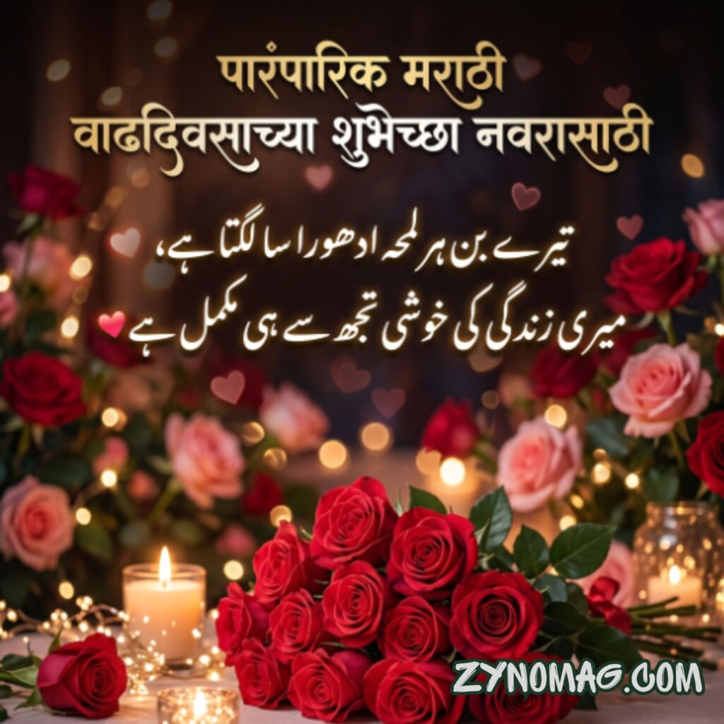 Traditional Marathi Birthday Wishes for Husband (Pure Marathi)