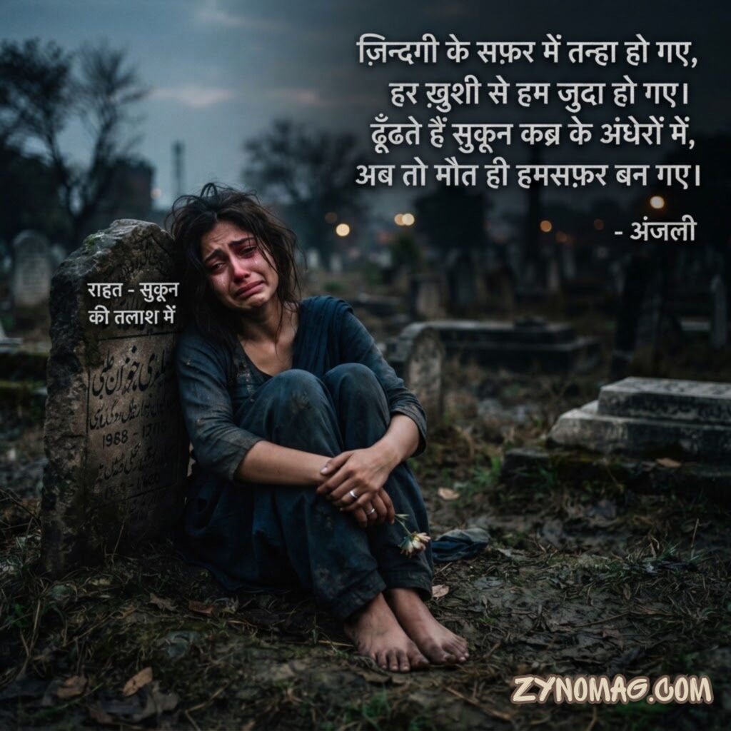 Very Sad Maut Shayari Girl