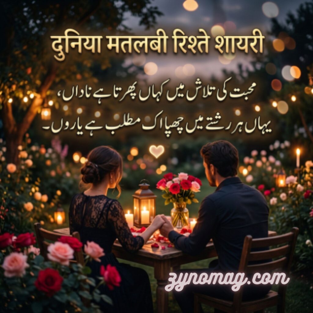 दुनिया मतलबी रिश्ते शायरी