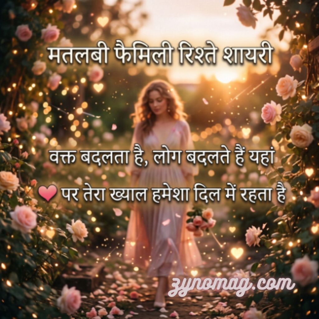 मतलबी फैमिली रिश्ते शायरी