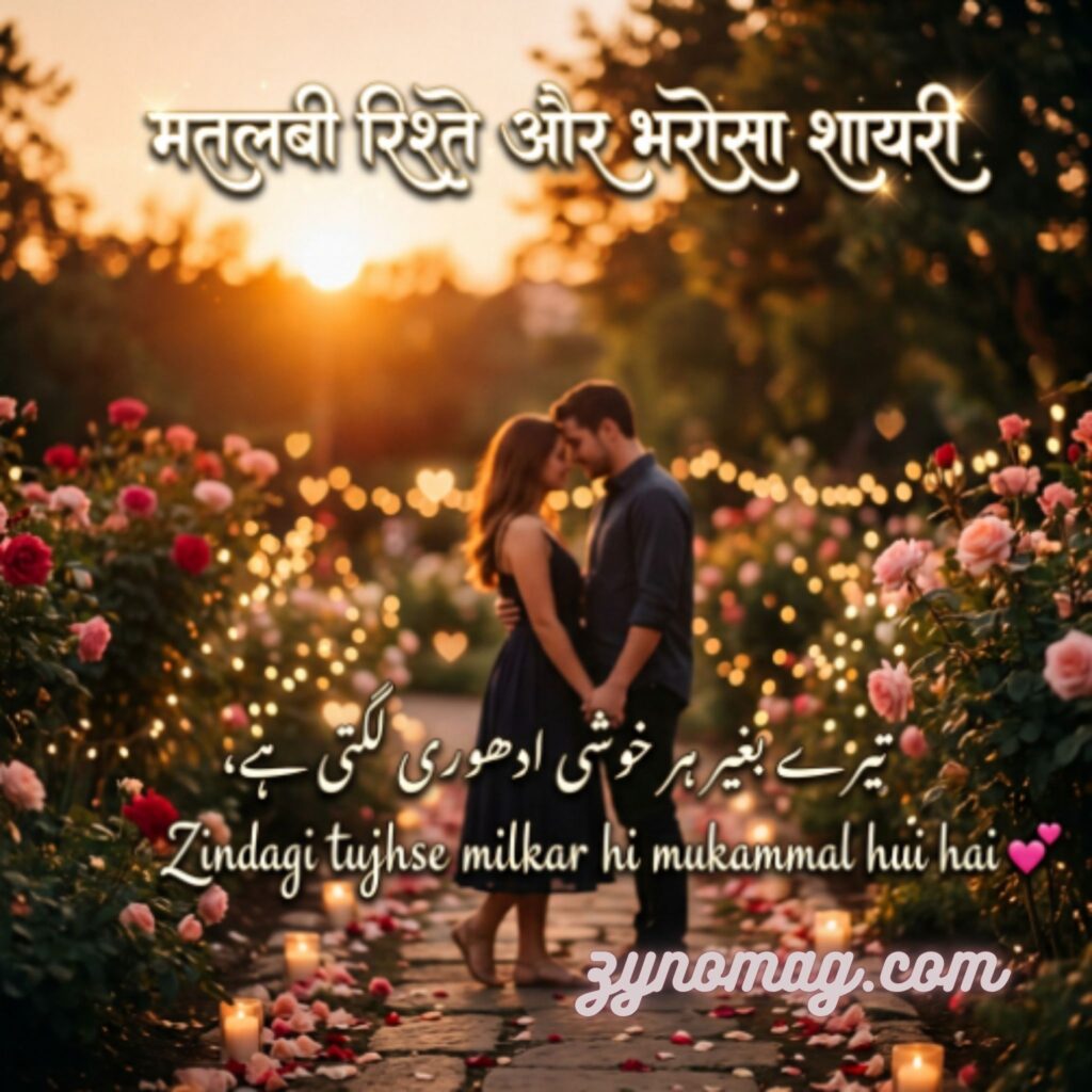 मतलबी रिश्ते और भरोसा शायरी