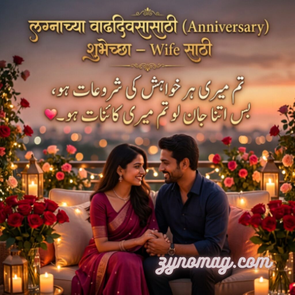 लग्नाच्या वाढदिवसासाठी (Anniversary) शुभेच्छा – Wife साठी