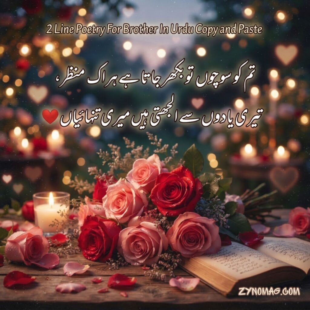 2 Line Poetry For Brother In Urdu Copy and Paste