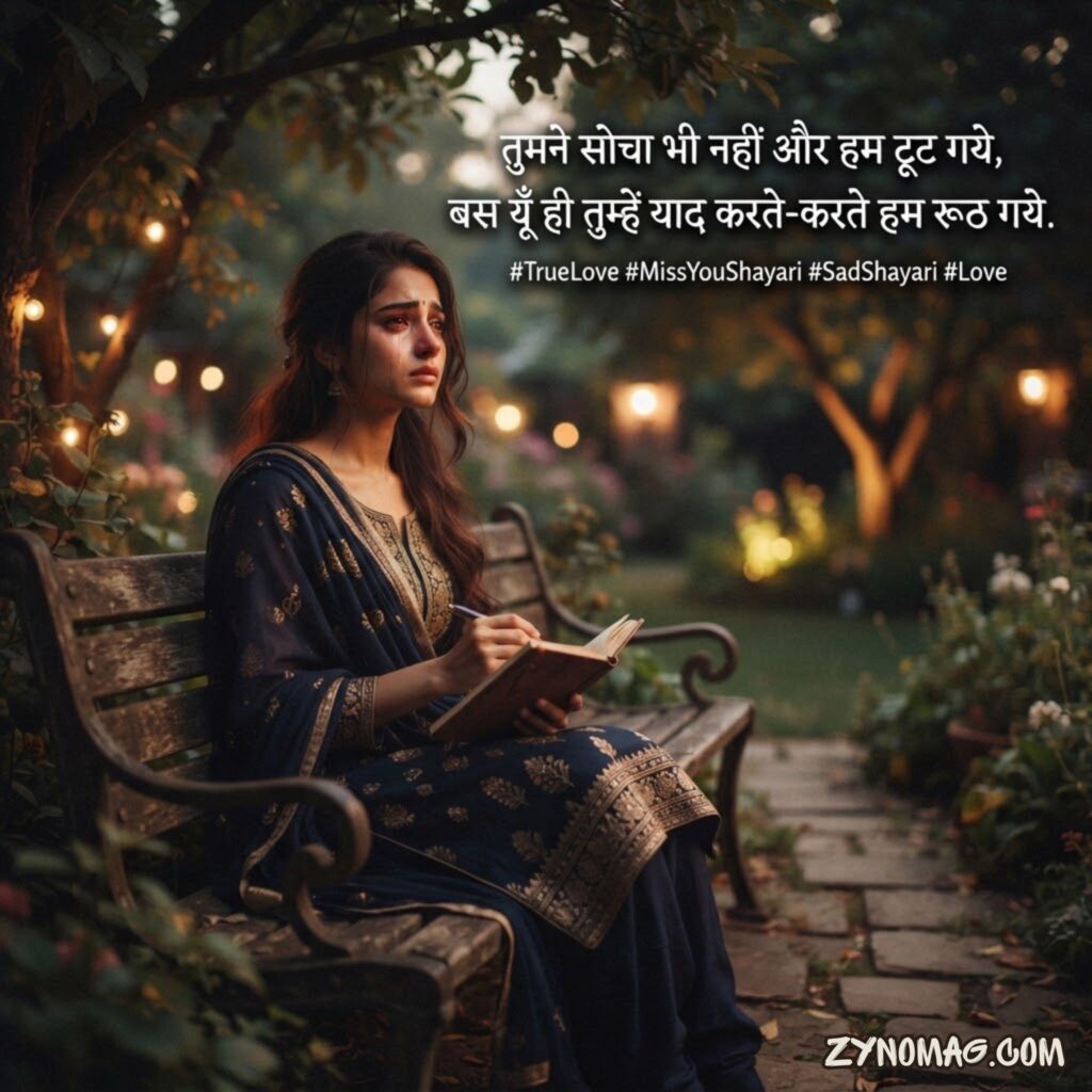 2 Line True Love Miss You Shayari in Hindi