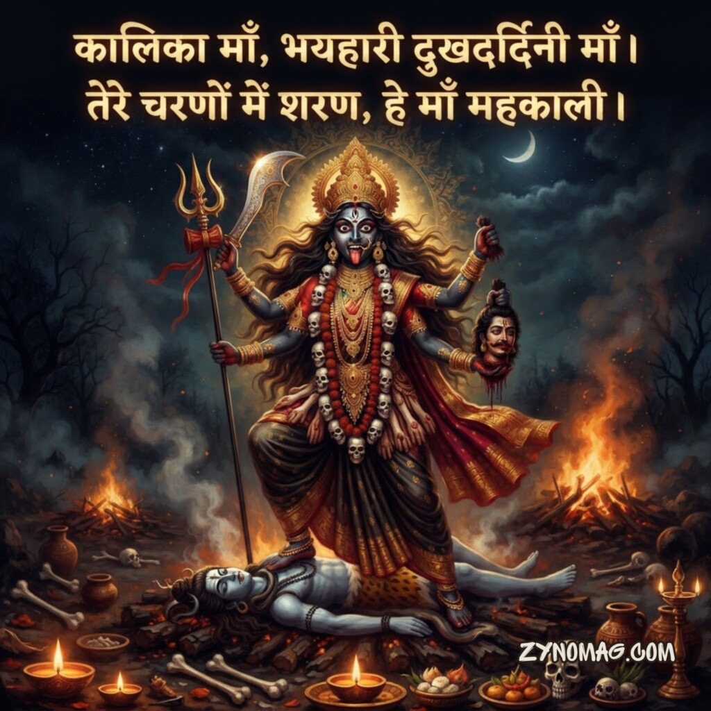 2 Lines in Hindi for Mahakali