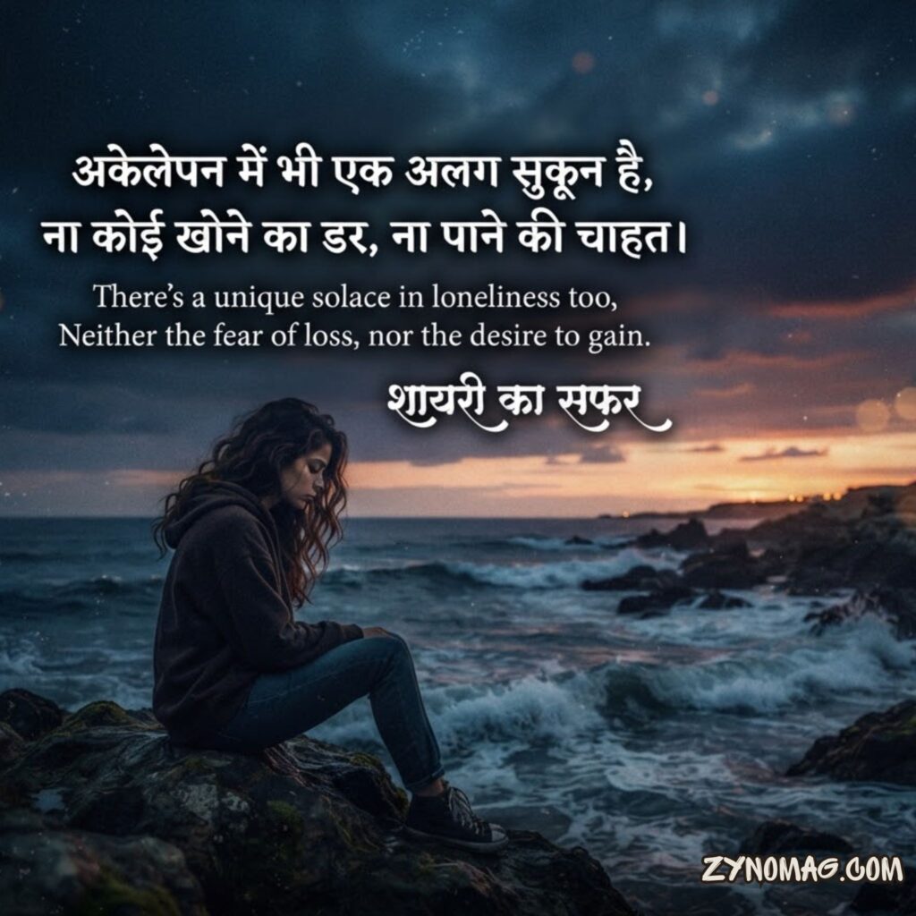 Alone Shayari in English Hindi