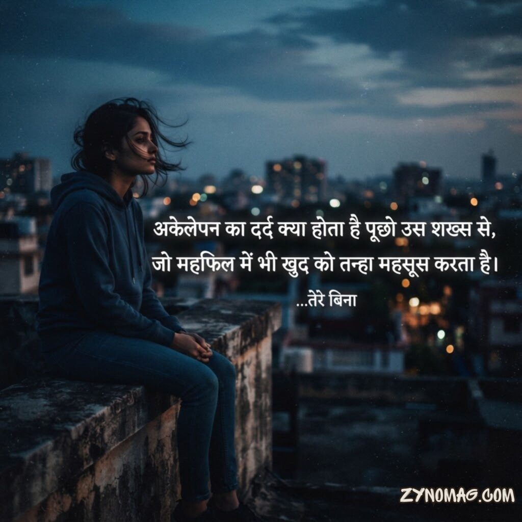 Alone Shayari in Hindi Copy and Paste