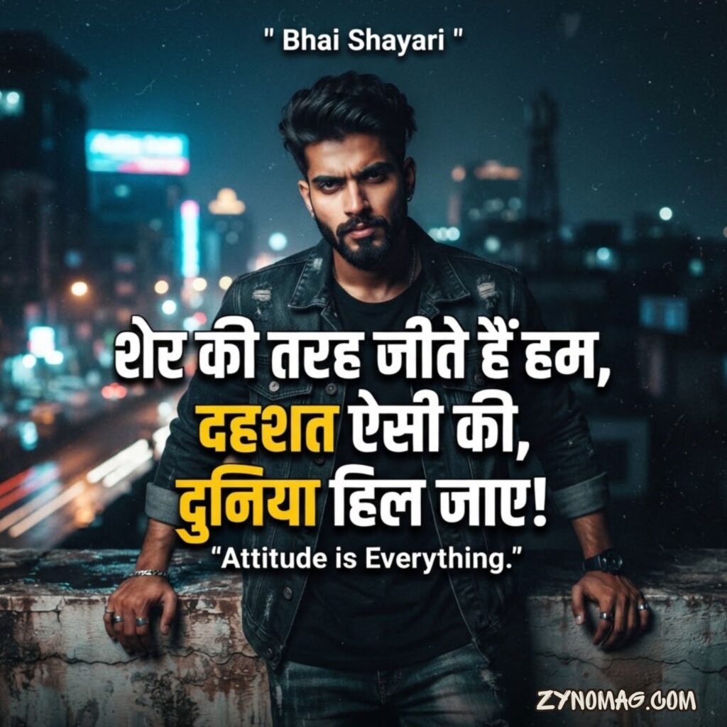 Bhai Shayari 2 Line Attitude
