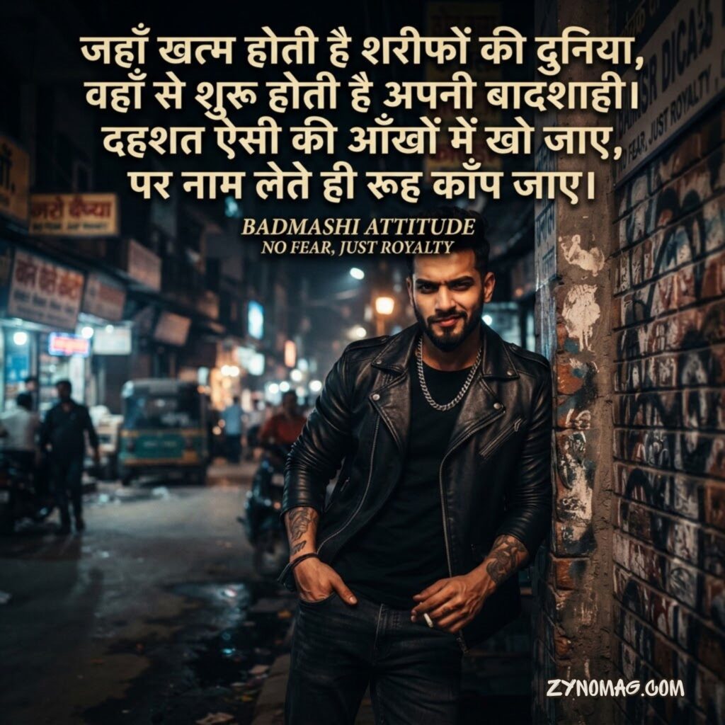Badmashi Attitude Shayari