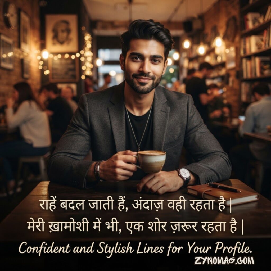 Confident and Stylish Lines for Your Profile