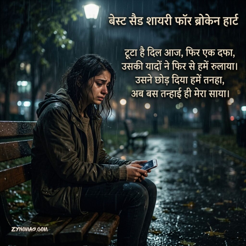 Best Sad Shayari for Broken Heart in Hindi
