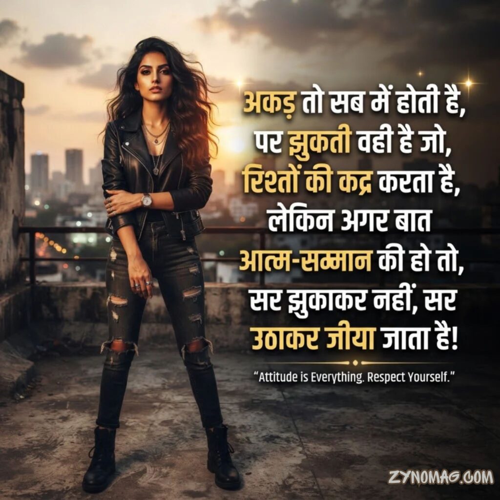 Best Self Respect Attitude Shayari
