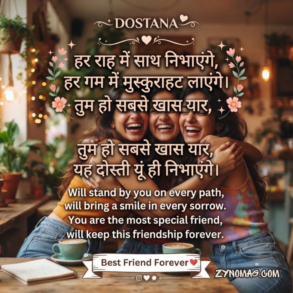Bestie ke liye shayari english translation