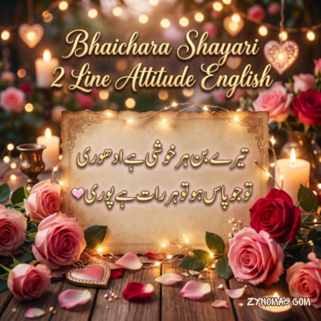 Bhaichara Shayari 2 Line Attitude English
