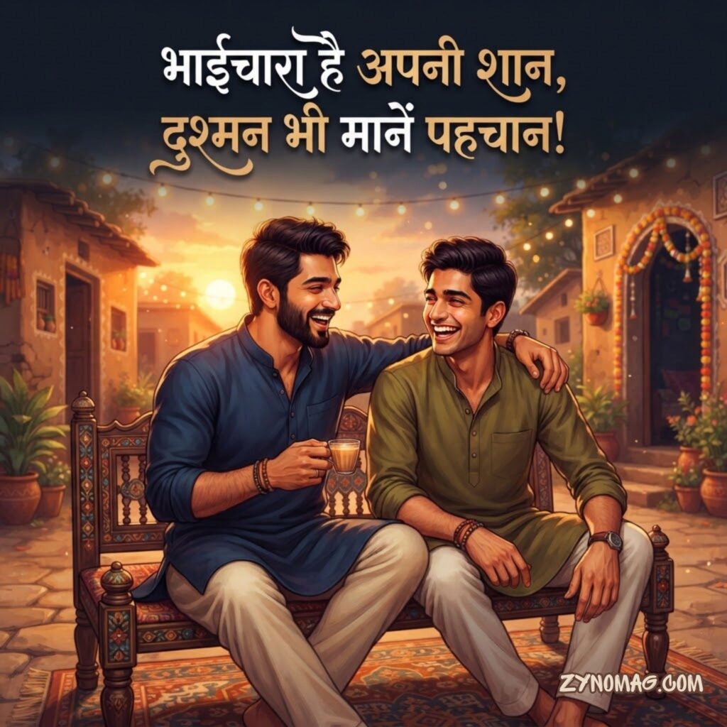 Bhaichara shayari 2 line in hindi whatsapp