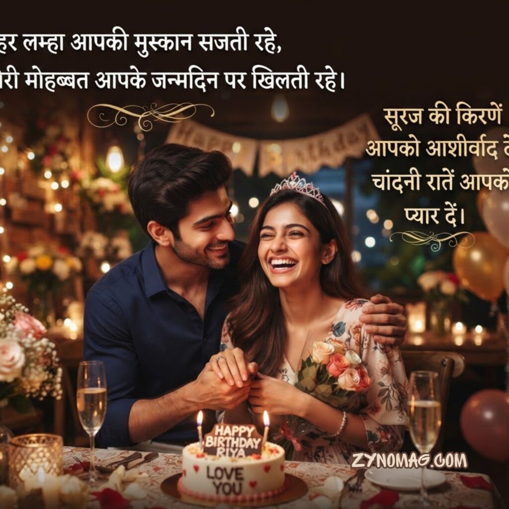 Birthday Love Shayari in Hindi for Girlfriend
