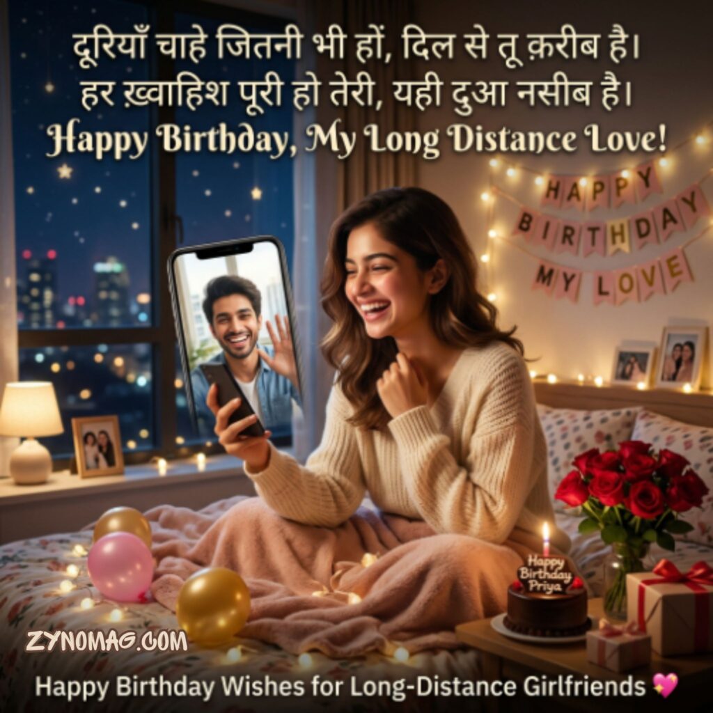 Birthday Wishes for Long-Distance Girlfriends