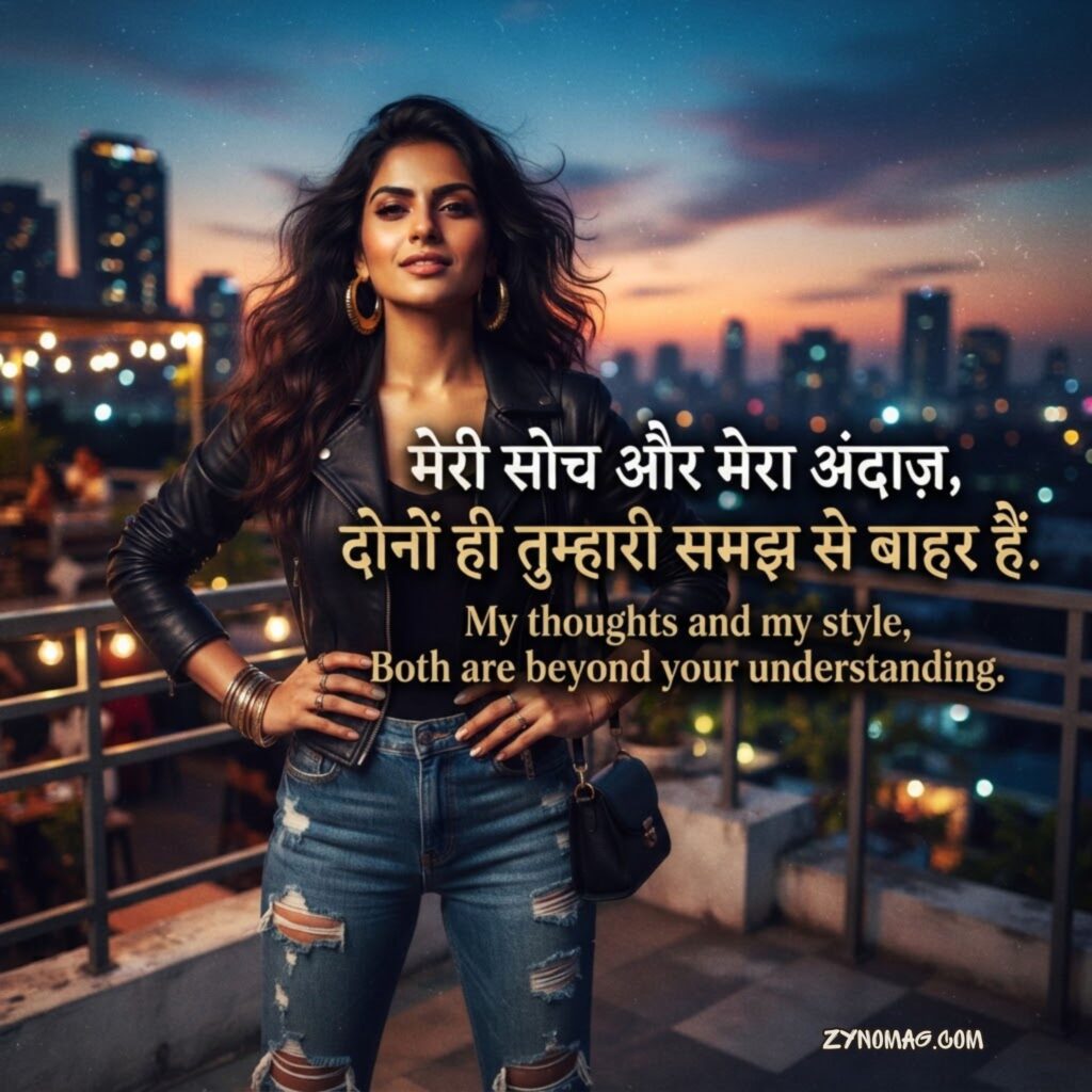 Bold Attitude Shayari for Girls