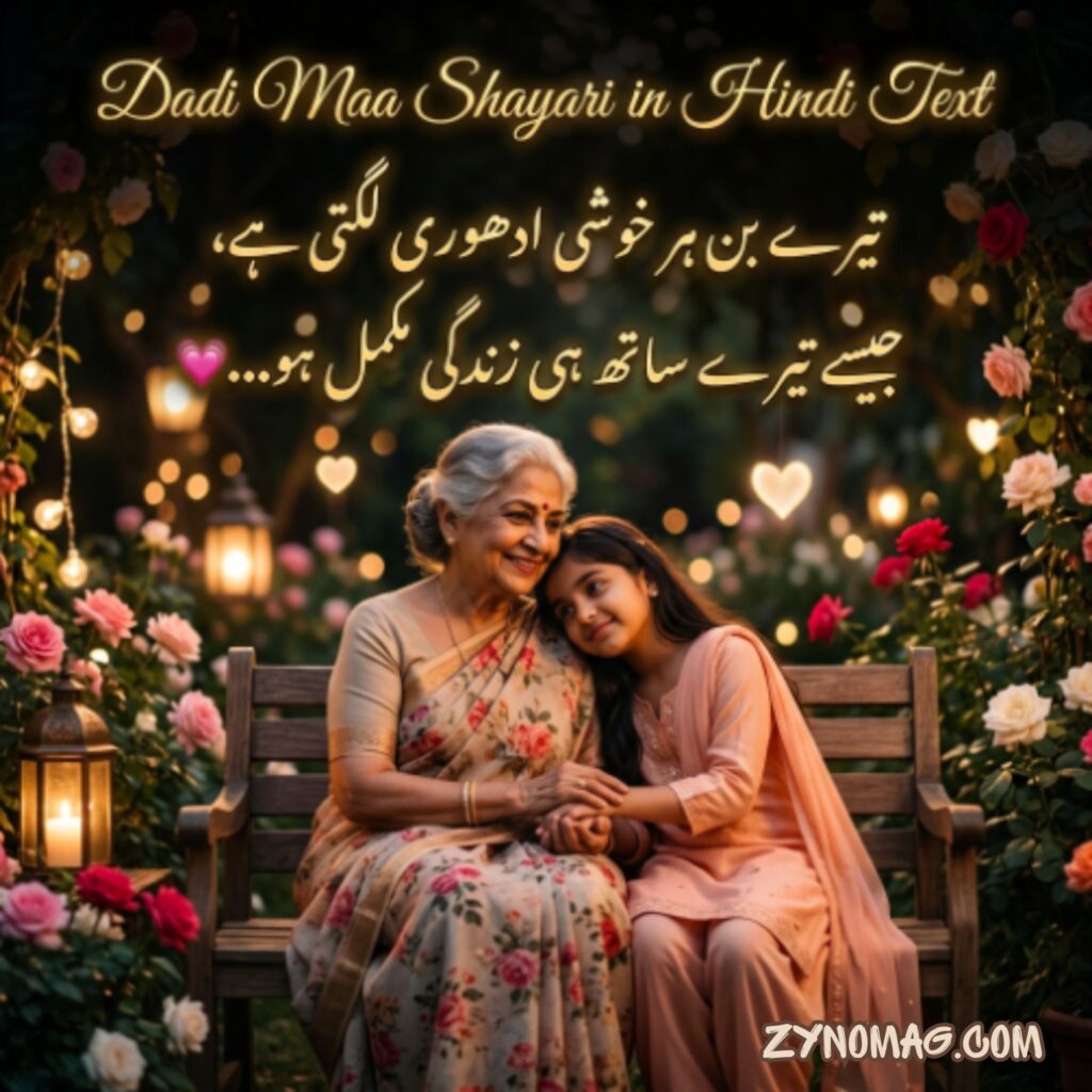 Dadi Maa Shayari in Hindi Text