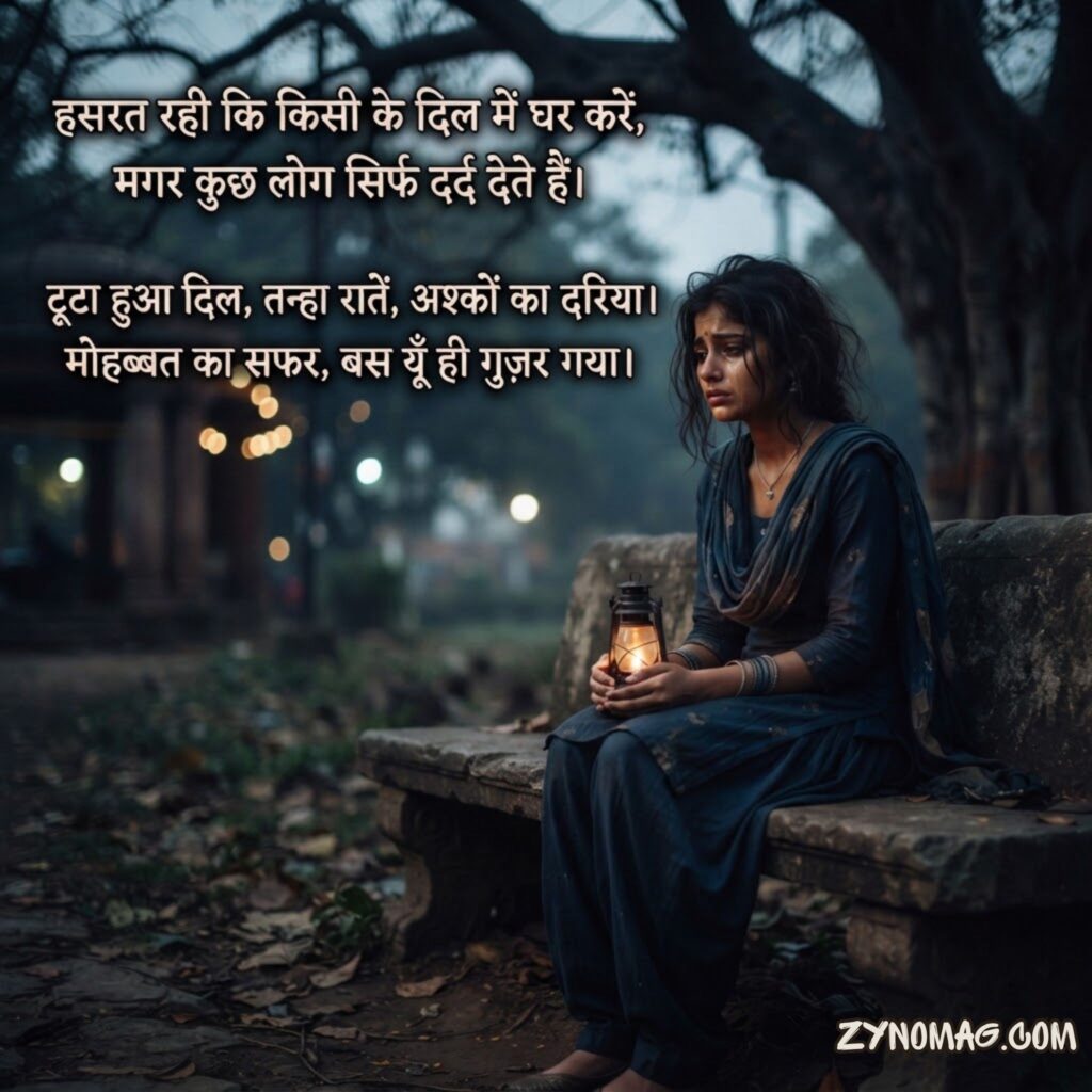 Dard Bhari Shayari in Hindi for Girl