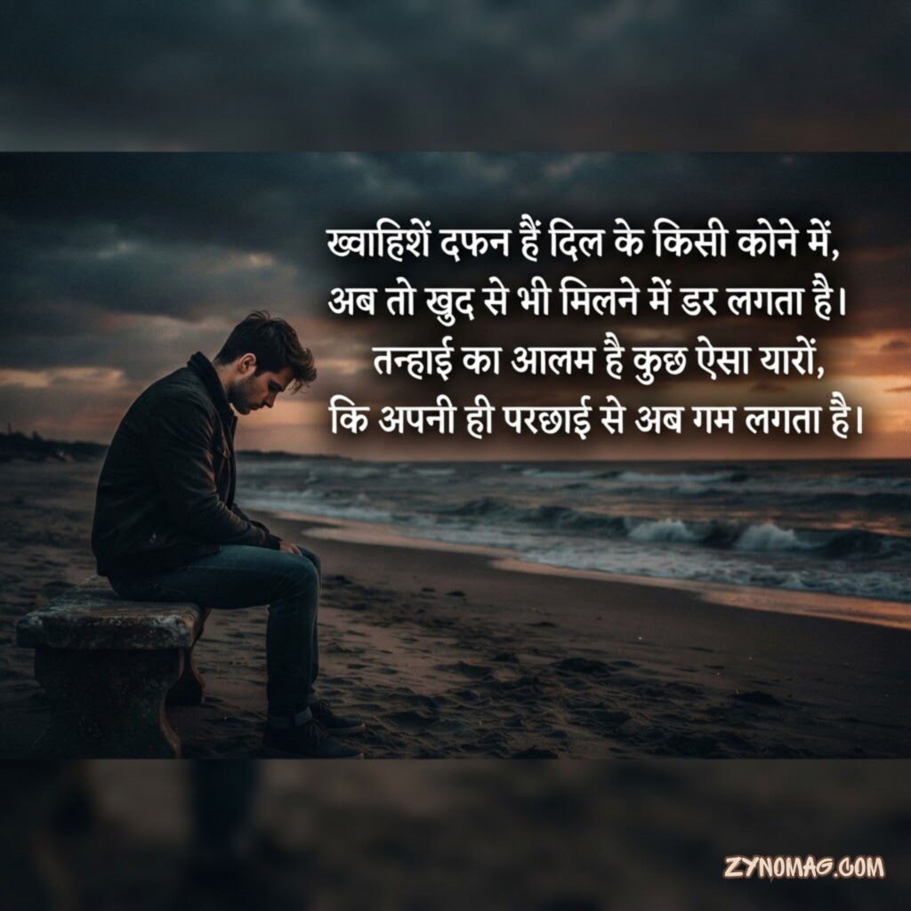 Depression Shayari in Hindi Text