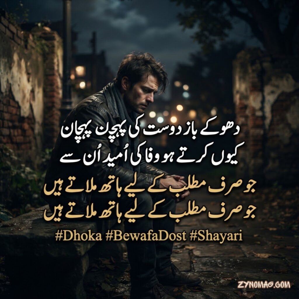 Dhokebaaz Dost Shayari in Hindi Urdu