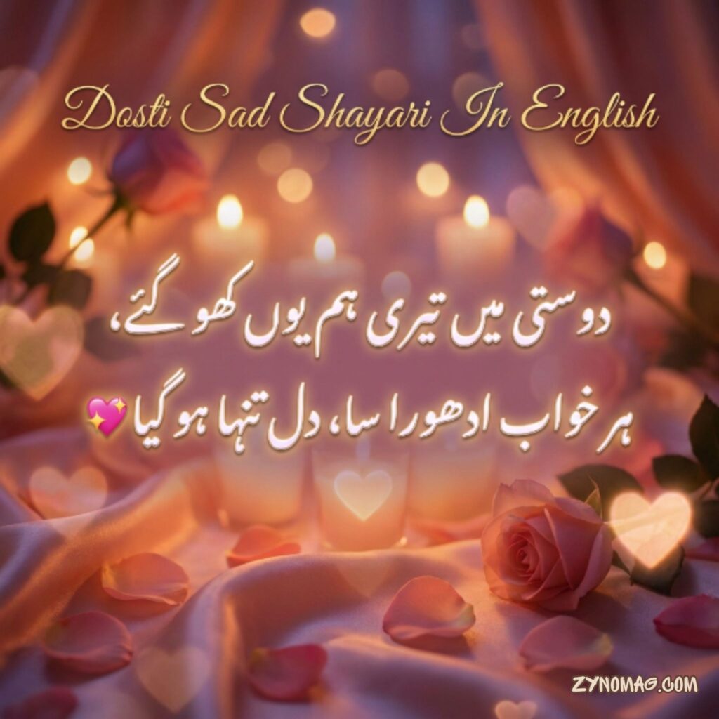 Dosti Sad Shayari In English
