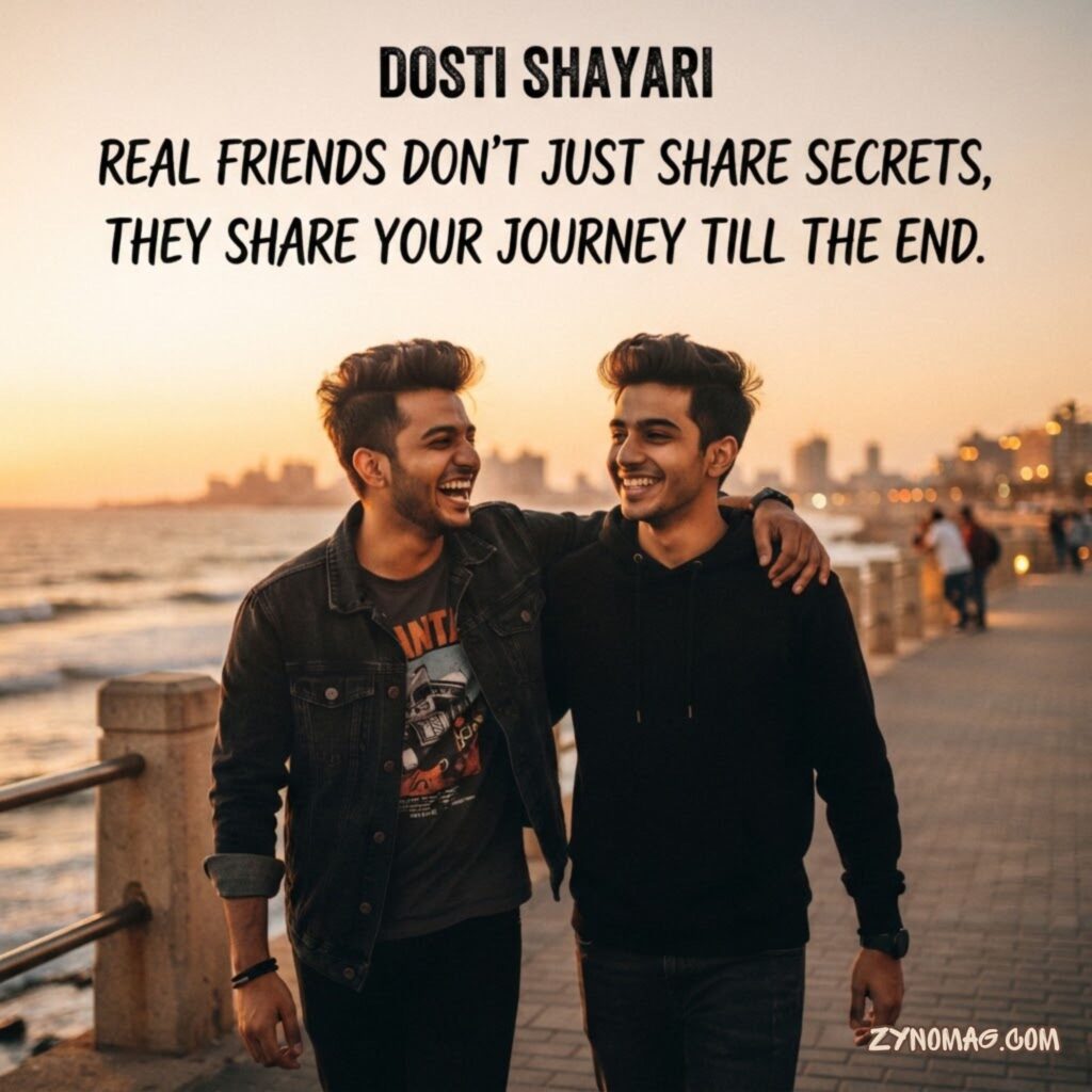 Dosti Shayari 2 Line in English for Boy
