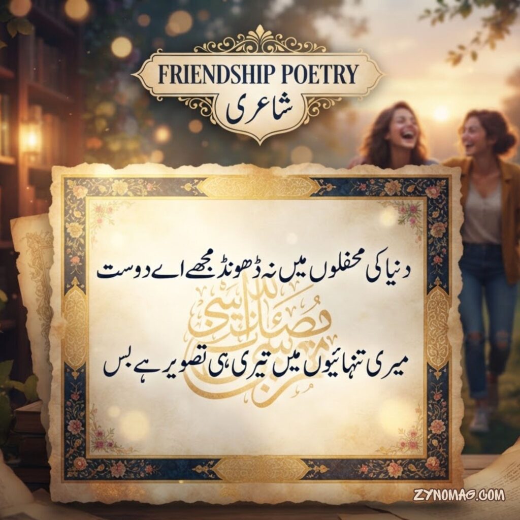 Friendship Poetry in Urdu Two Lines SMS