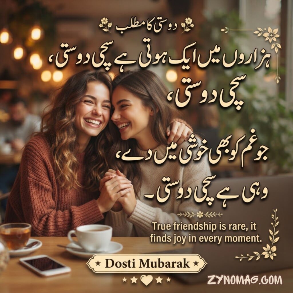 Friendship Shayari in English in Urdu