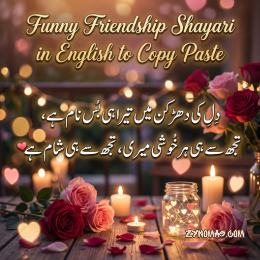 Funny Friendship Shayari in English to Copy Paste